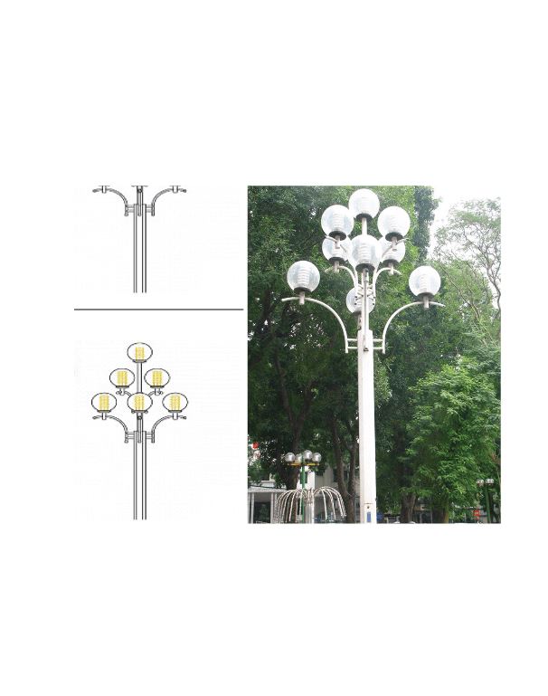 Cột đèn sân vườn DC 20